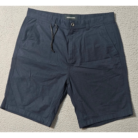Rodd & Gunn Other - Rodd & Gunn Shorts Mens Size 35 Navy Blue Woven Chino Flat Front Casual Summer